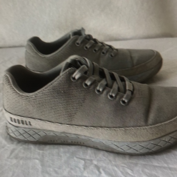 No bull project glacier canvas trainer men’s cream grey sneakers - Picture 3 of 4